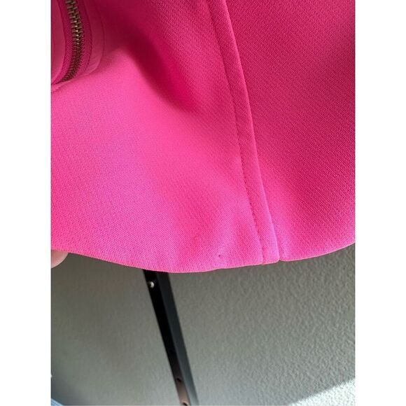 Generation Love Colleen Crepe Moto Jacket Ultra Pink Size M - Picture 6 of 10